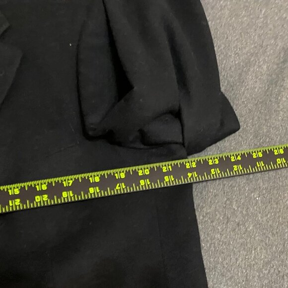 Oscar De La Renta Mens Blazer 42R Black Wool Blend Three-Button Formal Workwear - Picture 5 of 12